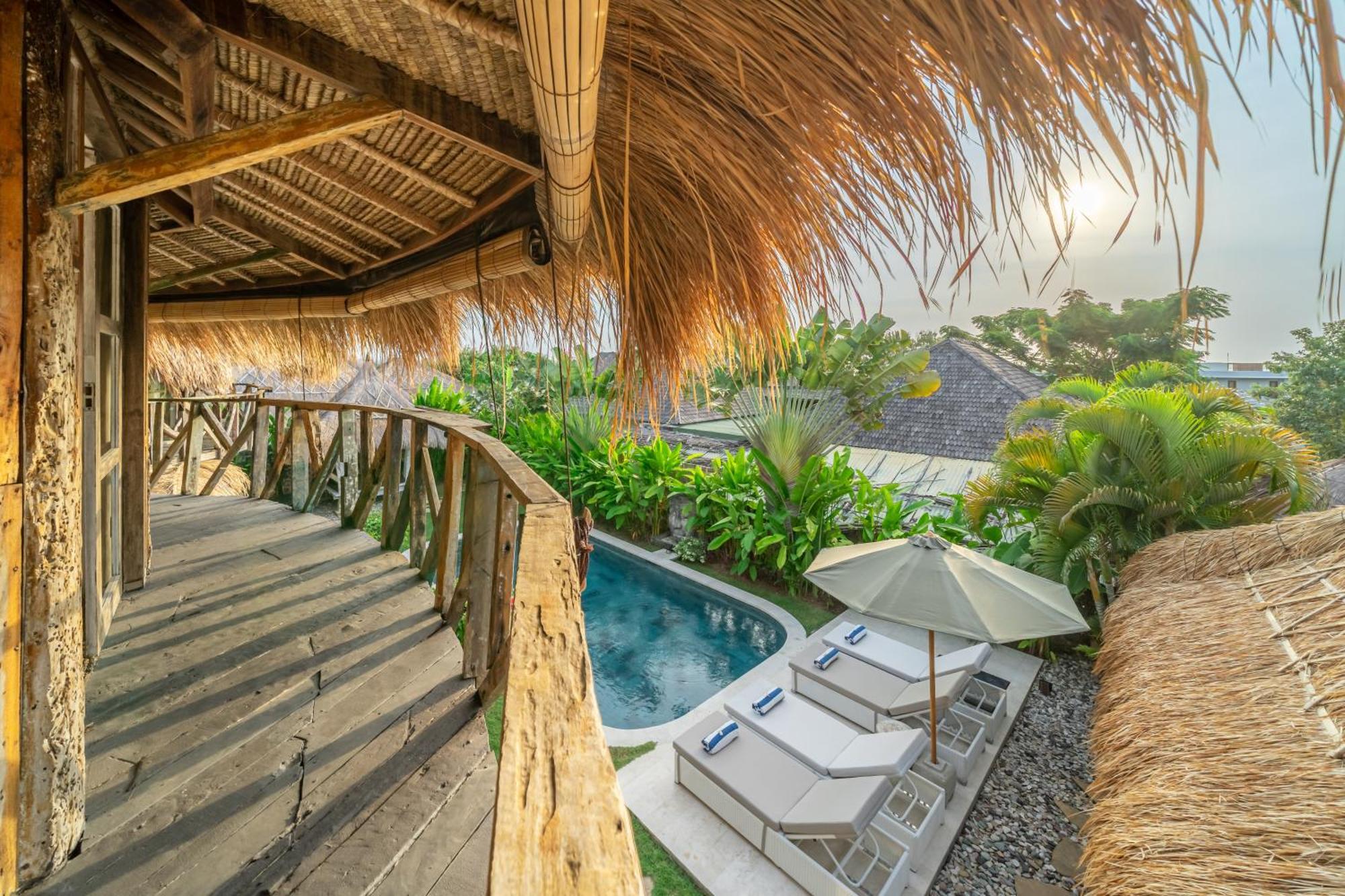 Balangan Beach Villa Idaman Bungalows ジンバラン エクステリア 写真